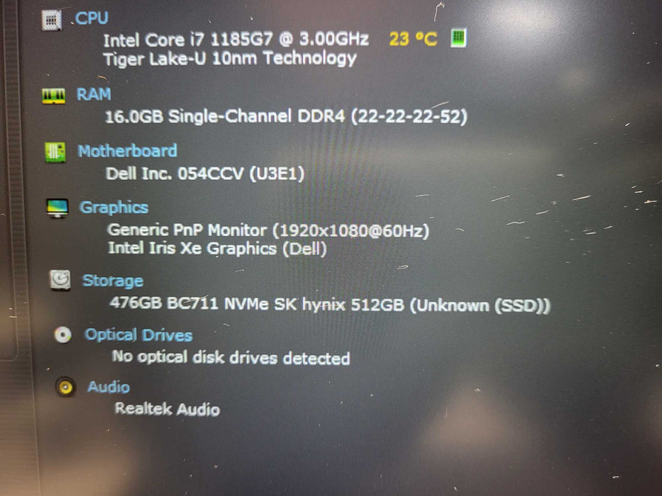 Dell Latitude 5420 i7-1185G7 16GB RAM 512GB NVMe $ Lap200