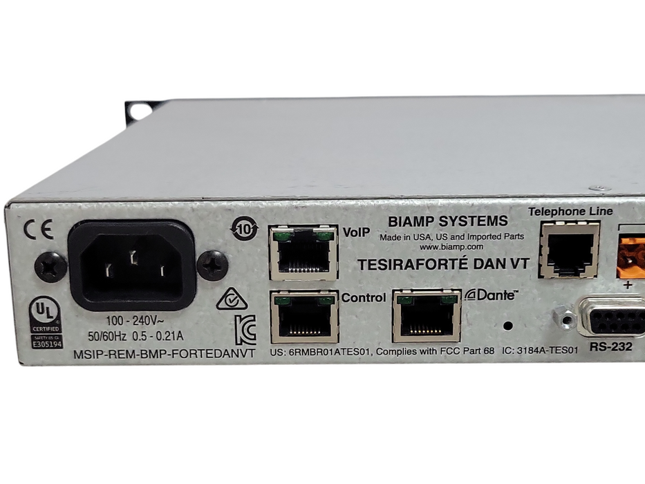 Biamp Systems Tesira FORTE DAN VT Digital Signal Processor, READ _