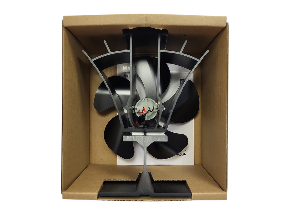 Brand new Heat Powered Stove Fan VDSF684B VODA 4-Blade Q$