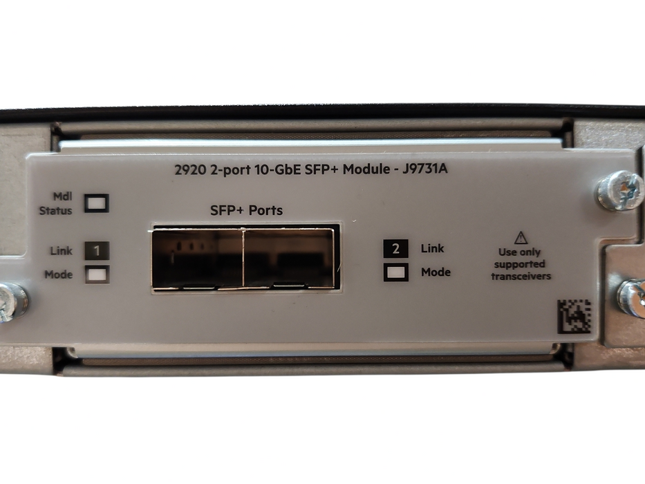 HP Aruba 2920-48G PoE+ 48-Port Gigabit Network Switch J9729A w/ J9731A