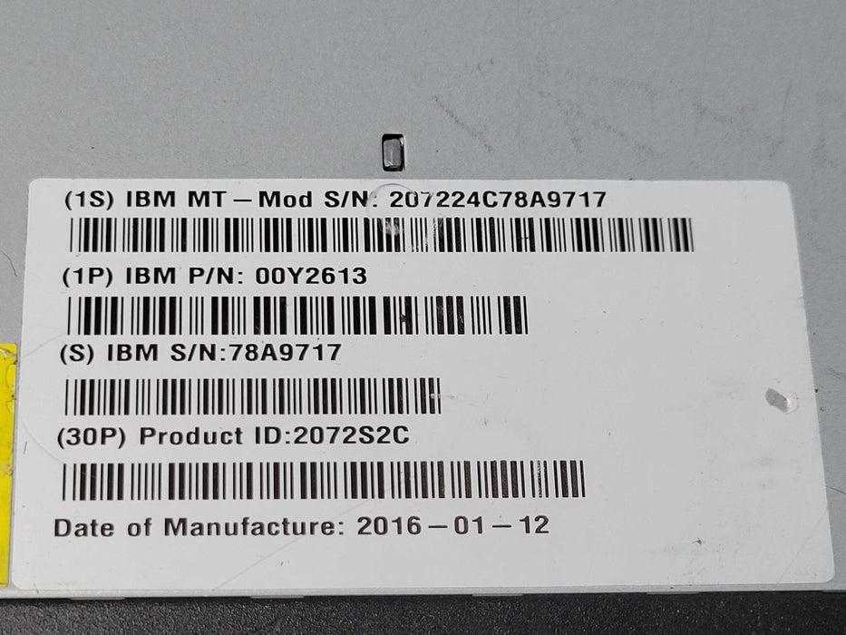 IBM Storwize V3700 00Y26,13 24 Bay Expansion Array w/ 2x 00RY382 Controller _