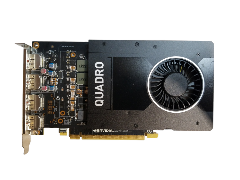 NVIDIA Quadro P2000 5GB GDDR5 Graphics Card - 4x Display Port Q