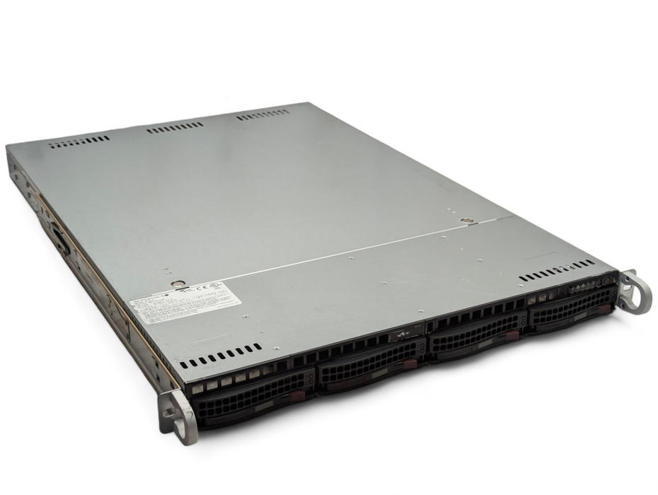 Supermicro 813-4 X9DRD-iF 2x Xeon E5-2620 0 @ 2.00Ghz 32GB RAM 4x 3.5 bays  -