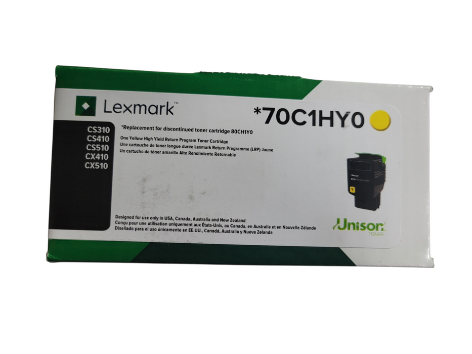 Lexmark 70C1HY0 Yellow High Yield Toner