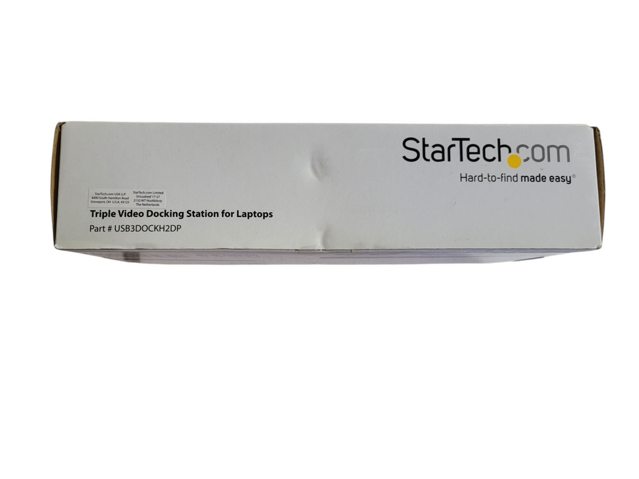 StarTech Triple-Monitor USB 3.0 Docking Station - Black/Silver (USB3DOCKH2D Q