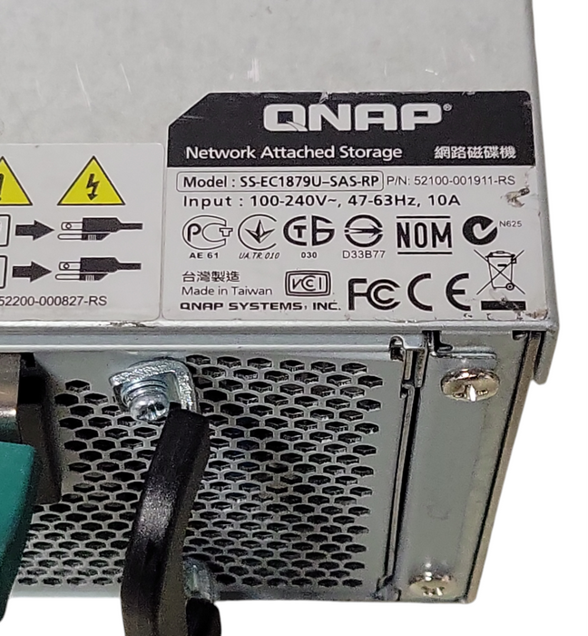 QNAP SS-EC1879U-SAS-RP 18-bay 2.5 SAS/SATA NAS 4x 480GB SSD 14x 1.8TB HDD _