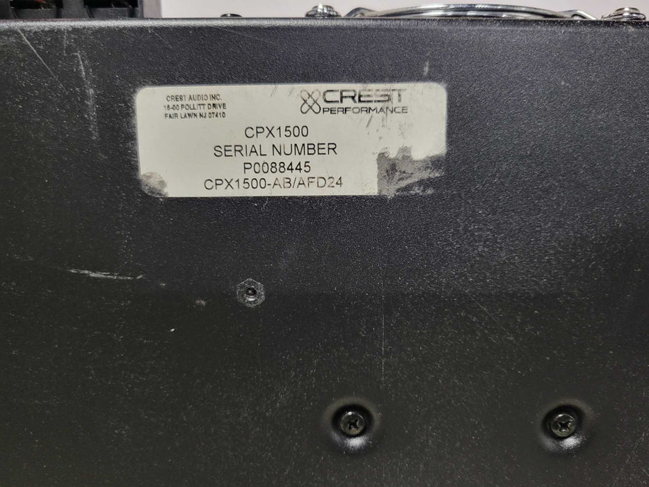Crest Performance CPX 1500 Power amplifier _