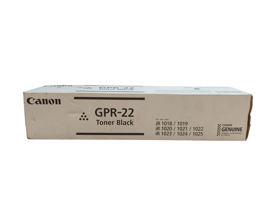 Genuine Canon GPR-22 (0386B003) Toner Cartridge, Black 8.4K Yield