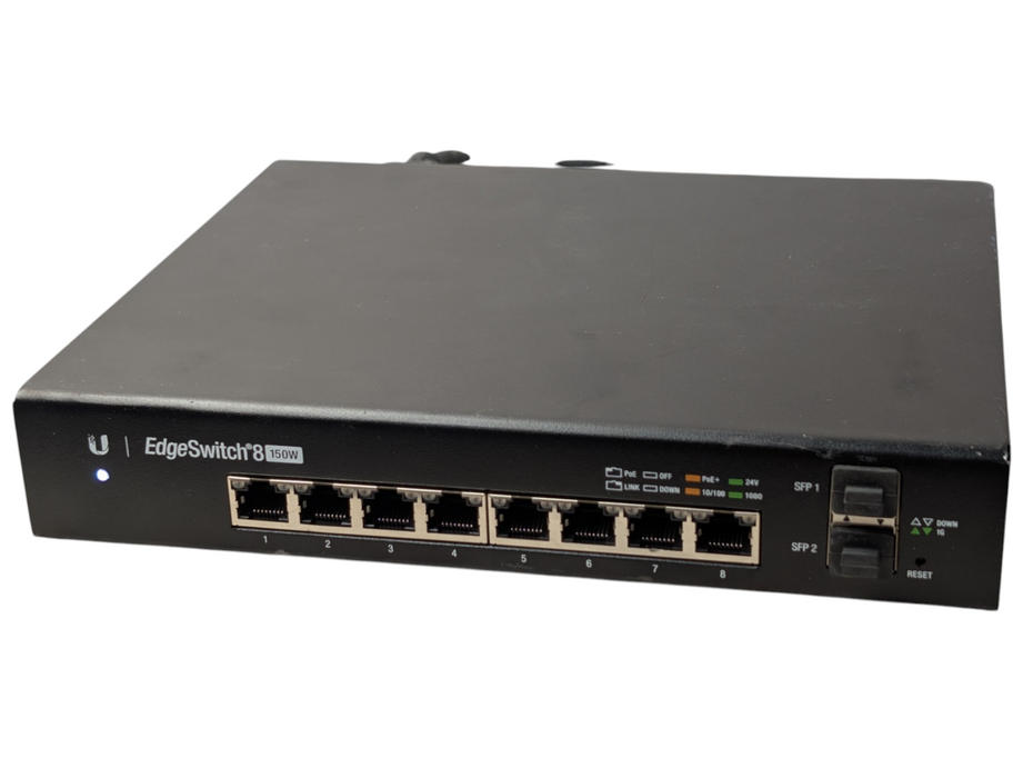 UBIQUITI ES-8-150W EdgeSwitch 8 150W  Managed PoE+ 8 Port Gigabit Switch -