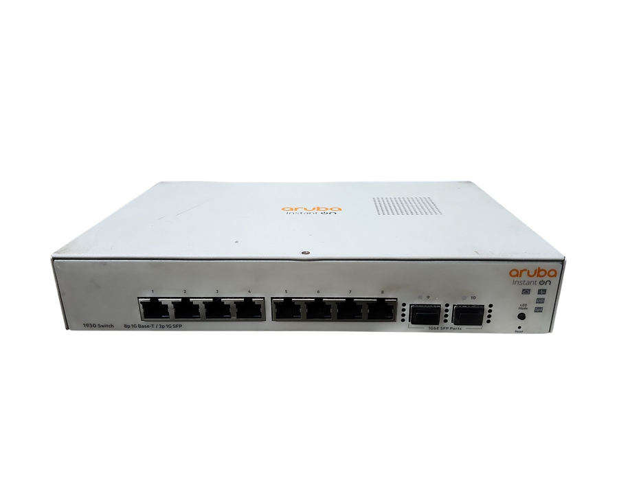 Aruba HPE Networking Instant On Switch 8p Gigabit 2p SFP 1930 JL680A, READ
