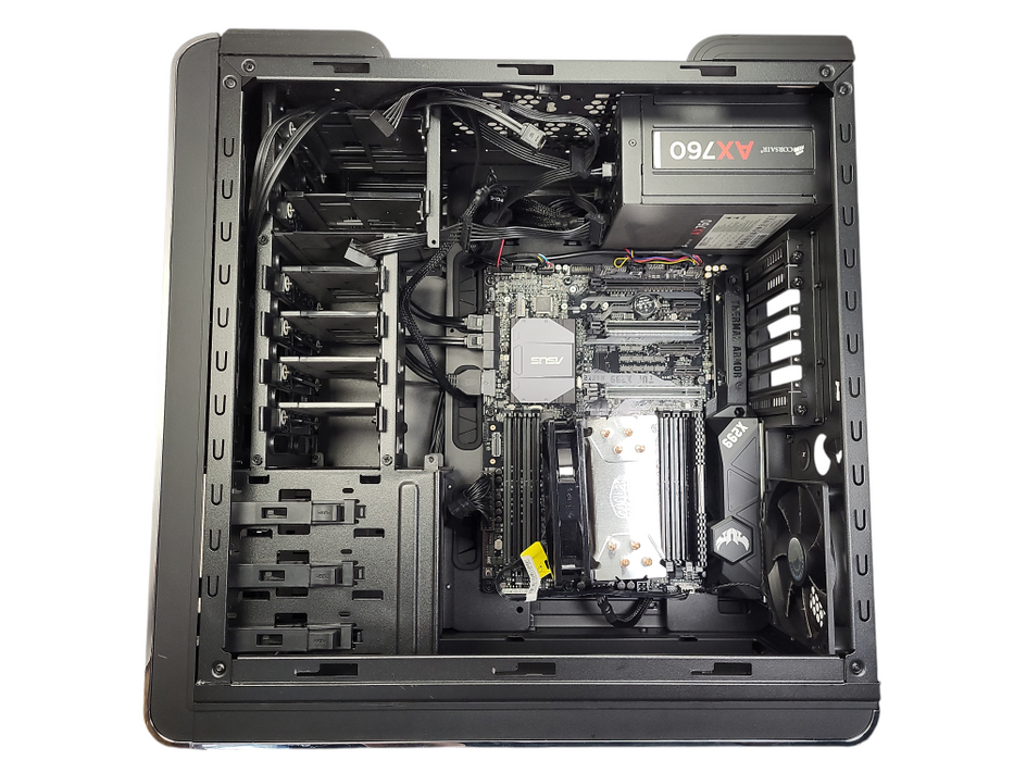 Custom Gaming PC ASUS TUF X299 MARK 2 i7-7820X 16GB RAM 760W PSU NO HDD/GPU Q$