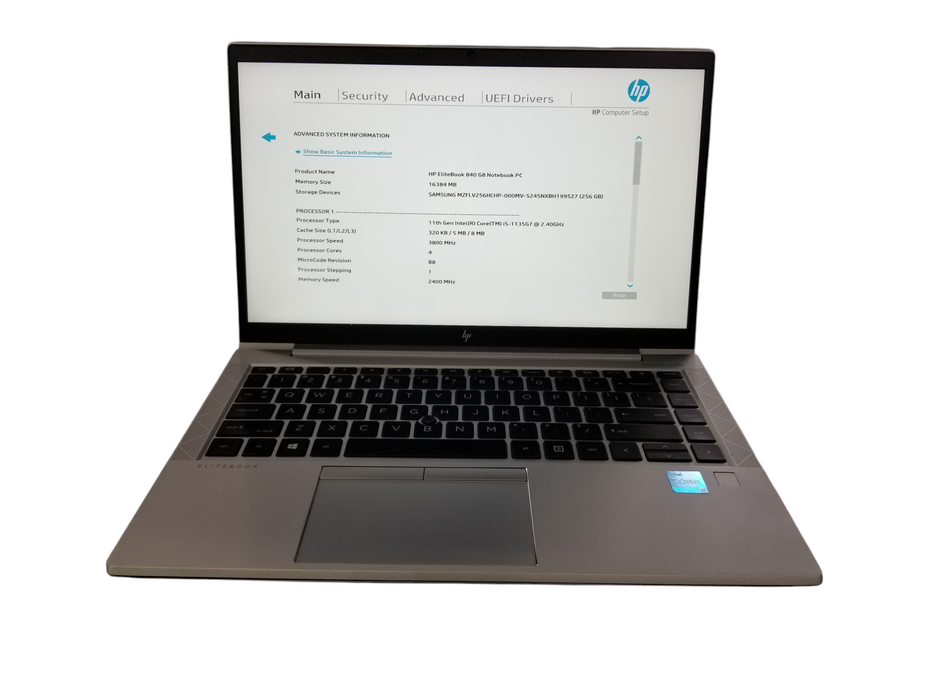 HP EliteBook 840 G8 Core i5-1135G7 @2.40GHz 16GB RAM DDR4 256GB NVMe  Lap200