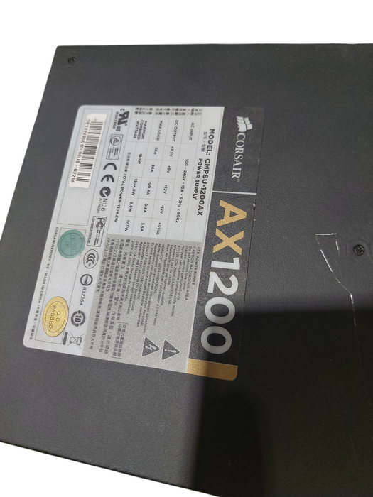 Corsair Power Supply  Model: CMPSU-1200AX =