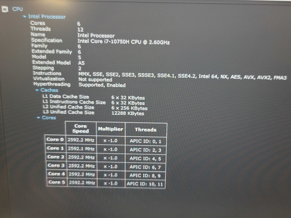 MSI GF65 Thin i7-10750H 16GB DDR4 6GB RTX 2060 256GB SSD No Adapter β Lap200