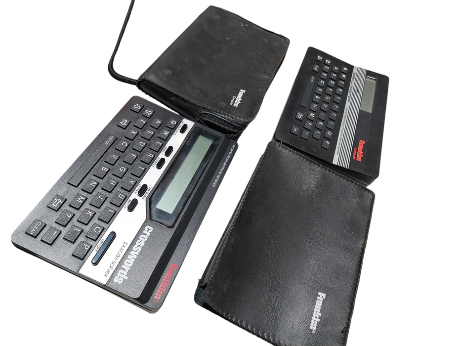 VintageFranklinComputer Spell Master SA-103 & Crossword Puzzle Solver CW-50 =