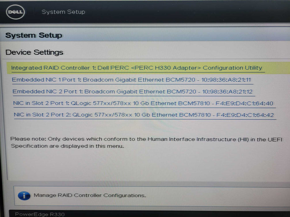 Dell PowerEdge R330 | Xeon E3-1240L v5 @2.10GHz, 16GB RAM H330 2.5"  !