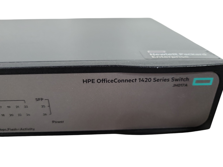 HPE OfficeConnect 1420 24G 2SFP JH017A | 24-Port Gigabit Network Switch !