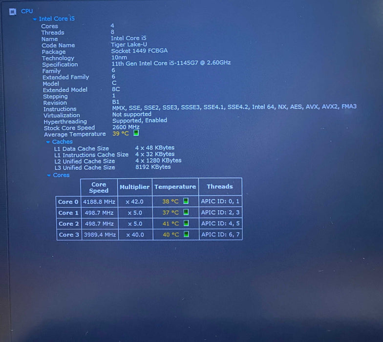 HP ProBook 650 G8 Core i5-1145G7@2.60GHz vPRO 16GB RAM 256GB SSD  Lap200