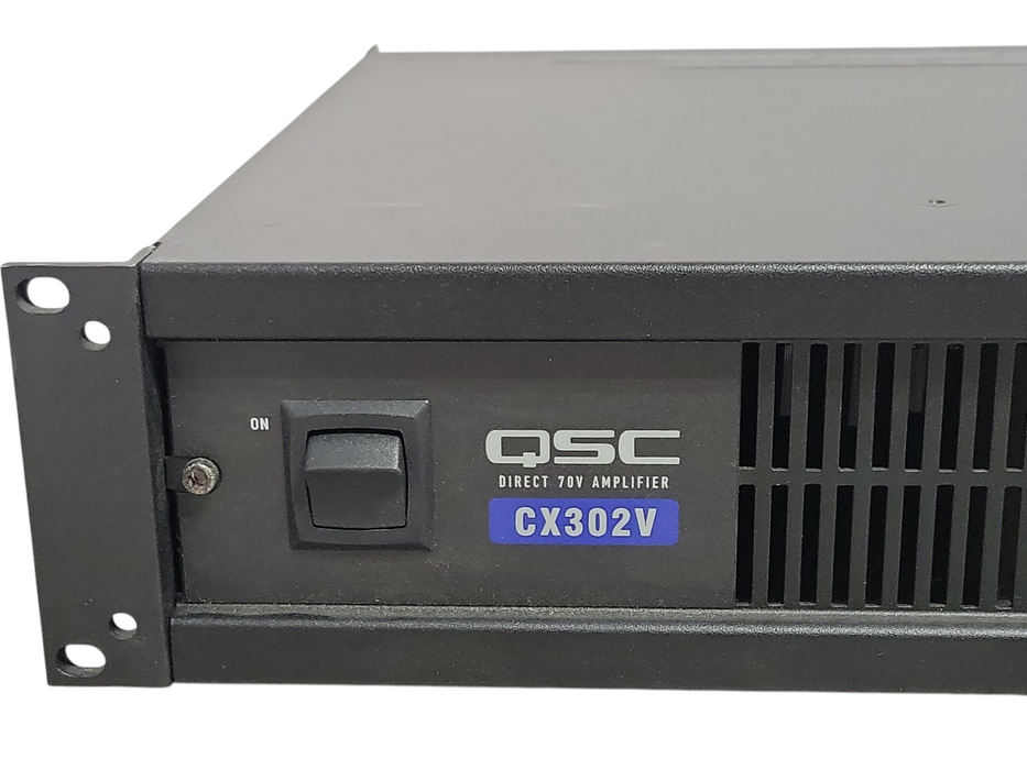 QSC CX302V 2 Channel 70V Power Amplifier, READ _