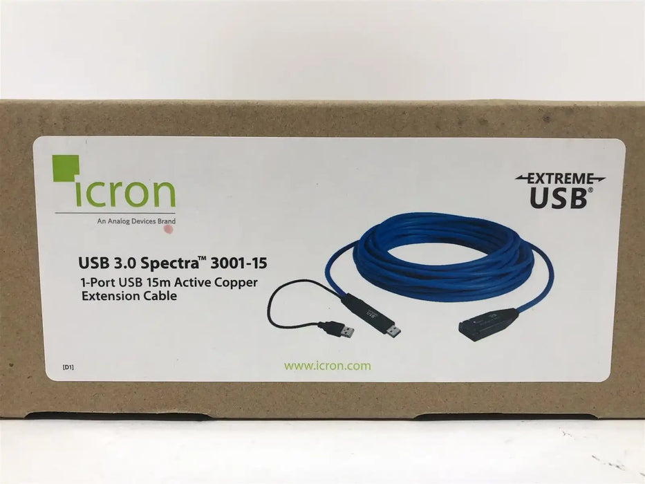 Icron USB 3.0 Spectra 3001-15 15m Active Copper Extension Cable Q