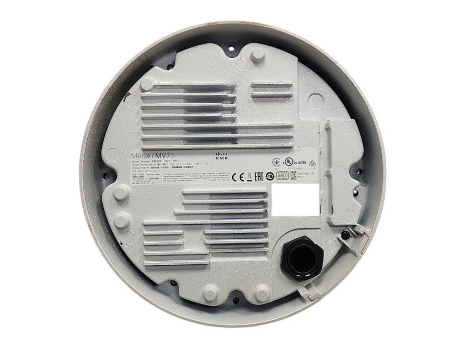 CISCO MV71-HW MERAKI MV71 CLOUD MANAGED OUTDOOR HD DOME CAMERA UNCLAIME $
