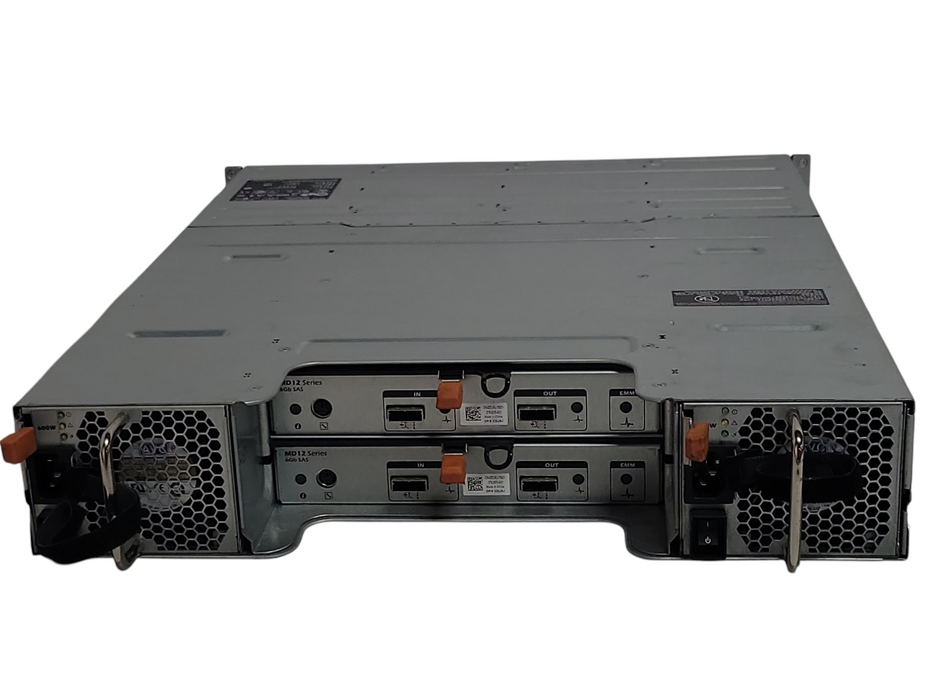 Dell PowerVault MD1200 E03J Storage W/ 2x 600W PSU + 2x MD12 Module  _