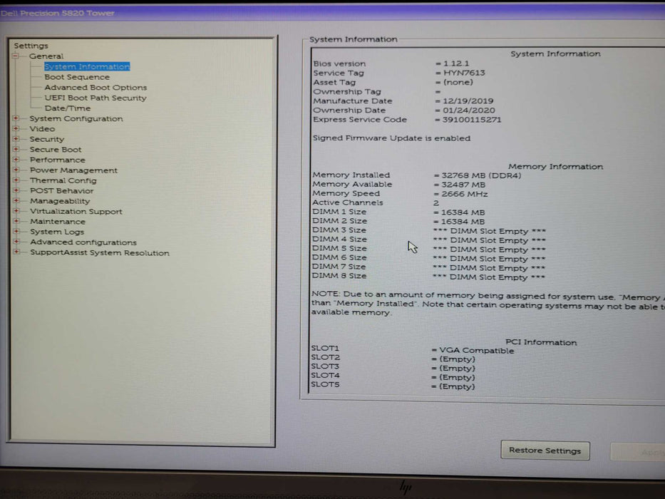 Dell Precision T5820, Xeon W-2135 32GB DDR4, 950W PSU, 500GB SSD, K2000 GPU _