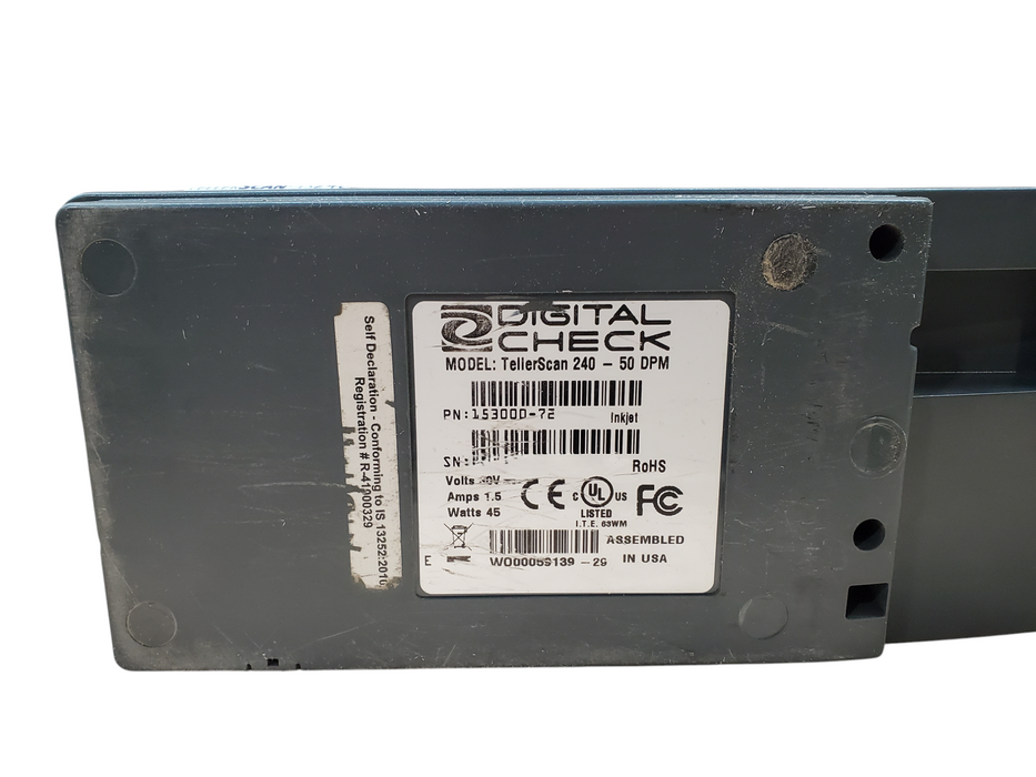 Digital Check Teller Scan TS240 - 50DPM *READ*