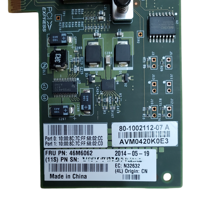 Brocade 825 Dual Port 8 Gbps FC Host Bus Adapter 46M6062 Q
