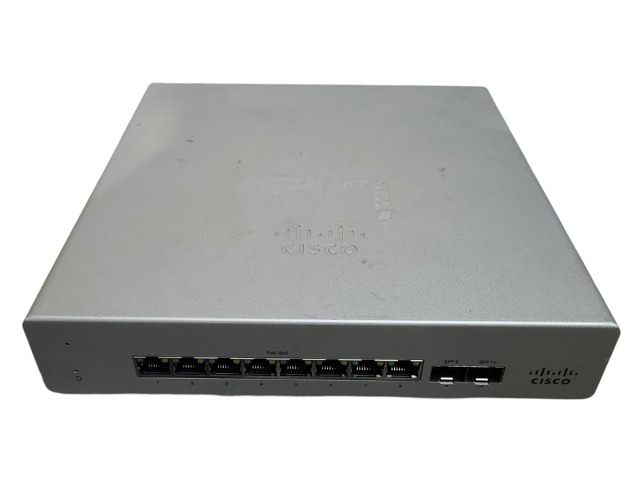 Cisco MS120-8FP, 10-Port Gigabit PoE Managed Ethernet Switch *UNCLAIMED !