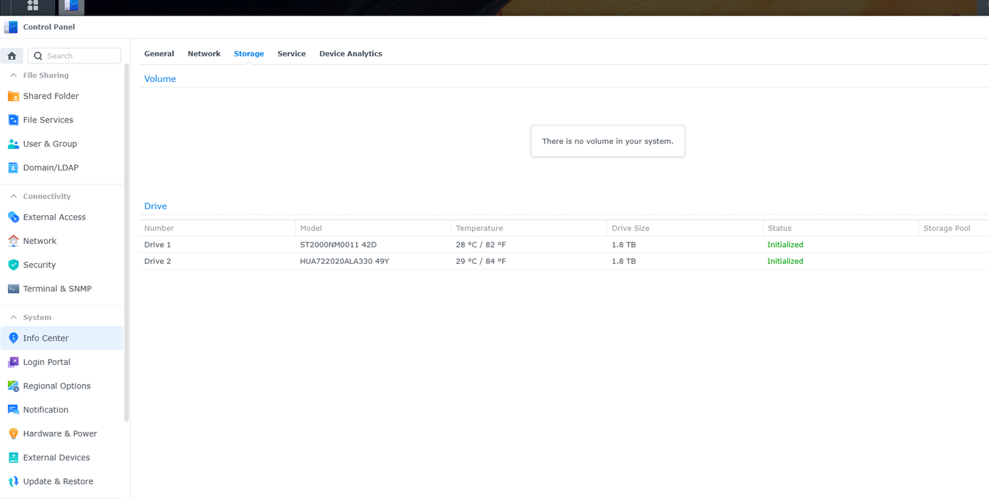 Synology DS1515+ 5-bay DiskStation NAS - Diskless w/ 2x 2TB HDDs $