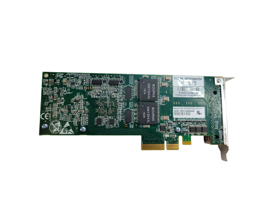 Silicom PE2G4BPI35LA-SD Quad Port Gigabit PCIe x4 Ethernet Bypass LP %