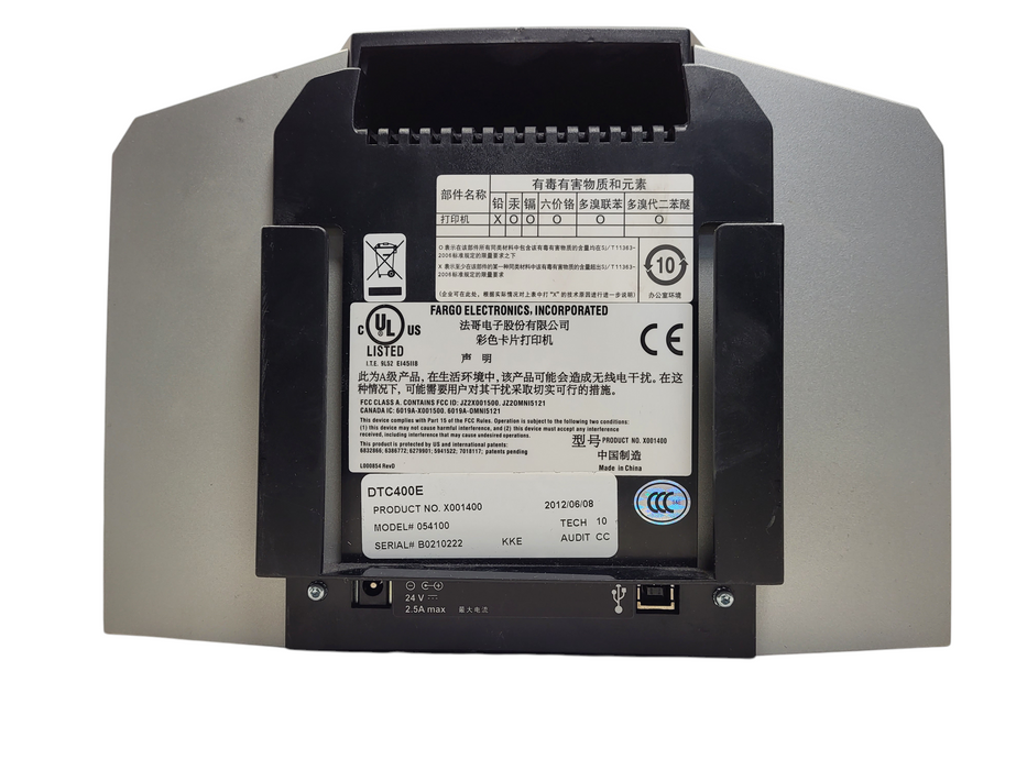 Fargo DTC400e Dual-Sided Thermal Color ID Card Printer READ $