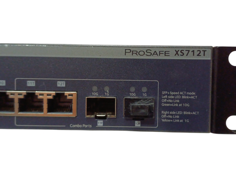 NETGEAR 12-Port 10GbE Smart Switch XS712T 12x 10GbE RJ45 2x SFP+