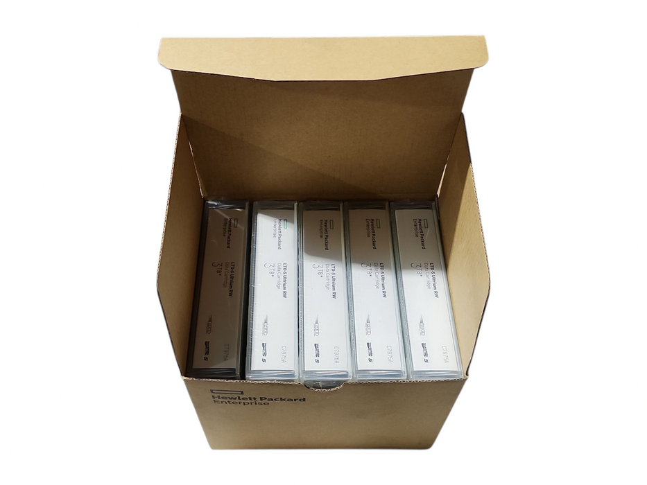 Lot of 5x HPE LTO-5 Ultrium 3TB RW Data Cartridge