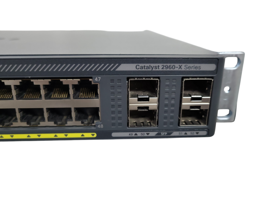 Cisco WS-C2960X-48LPS-L V02, 48-Port Gigabit PoE+ 370W Switch, 4x SFP !