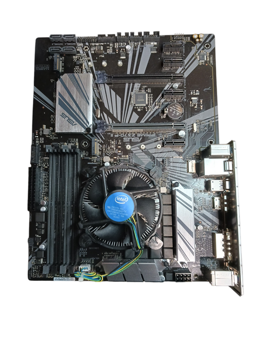 Asus Prime Z370-P II Motherboard & Intel i5-9400 CPU I/O Shield & Cooler Q