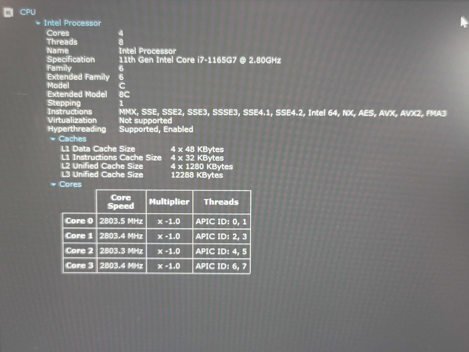 Lenovo ThinkPad E14 i7-1165G7 16GB RAM 256GB SSD READ NO adapter  β Lap200