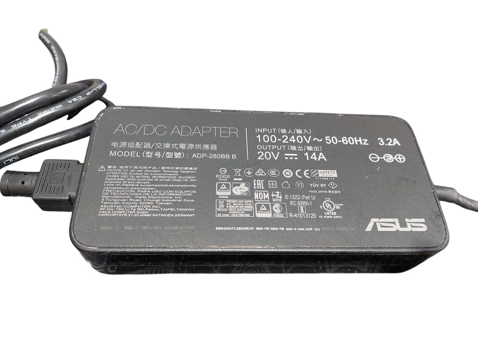 ASUS ROG AC/DC Adapter Model: ADP-280BB B    =