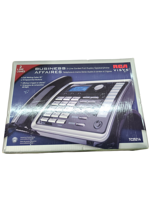 RCA ViSYS 25214 2-Line Corded Full Duplex Speakerphone TC25214