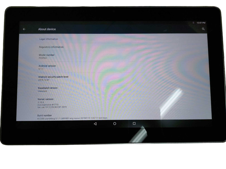 POS PAD 15.6"Android Commercial Tablet Model: PD156S Stratacache =