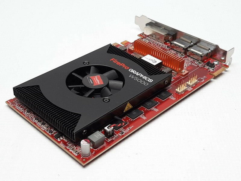 AMD FirePro W5000 2GB GDDR5 DUAL DisplayPort and 1x DVI Graphics Card GPU+