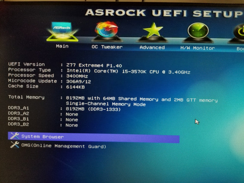 ASRock Z77 Extreme4 Motherboard w/ i5-3570K@3.4GHz, 8GB RAM