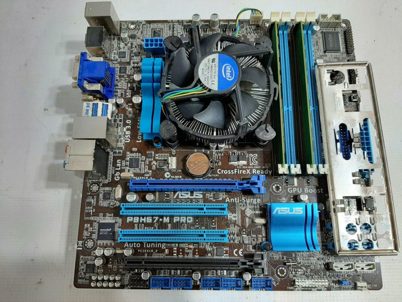 ASUS P8H67-M PRO Motherboard Intel i5-3470 3.2GHZ/4GB *TESTED & Working,~