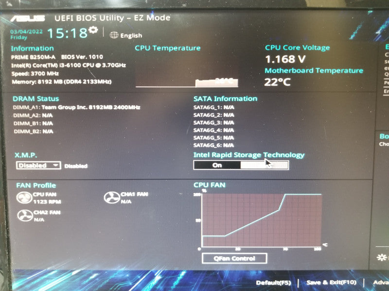ASUS PRIME B250M-A Micro ATX Motherboard, 8GB, i3-6100 3.7GHZ