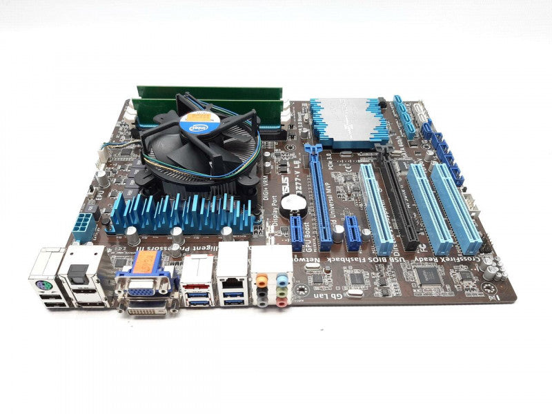 Combo ASUS P8Z77-V Motherboard w/ i5-2400 @ 3.10GHz 4GB RAM+