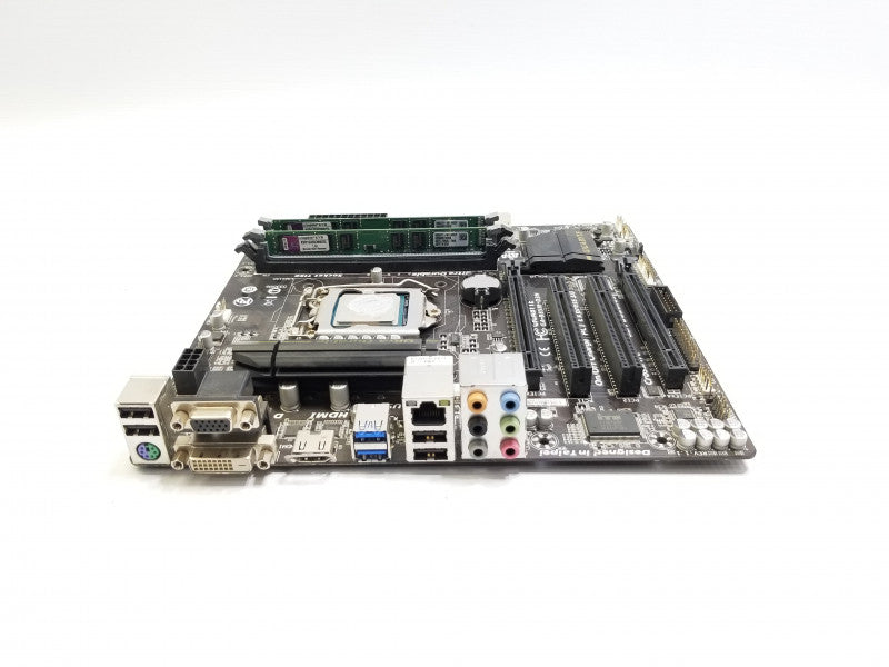 Gigabyte GA-B85M-D3H Motherboard w/ i5-4440@3.1GHz, 4GB RAM, No CPU FAN