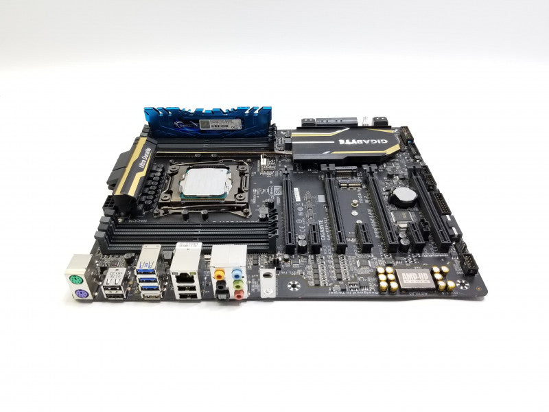 Gigabyte GA-X99-SLI ATX x99 Motherboard w/ Intel Core i7-5820K@3.3GHz, 8GB RAM, NO CPU FAN