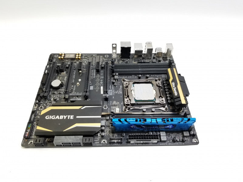 Gigabyte GA-X99-SLI ATX x99 Motherboard w/ Intel Core i7-5820K@3.3GHz, 8GB RAM, NO CPU FAN