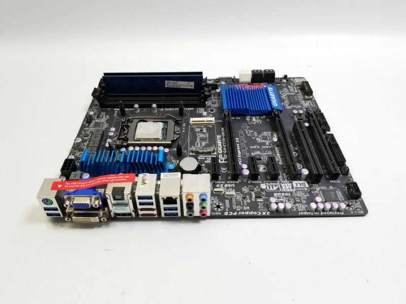 Gigabyte GA-Z77X-UD3H Motherboard w/ i7-3570K@3.5GHz, 6GB RAM, NO CPU FAN